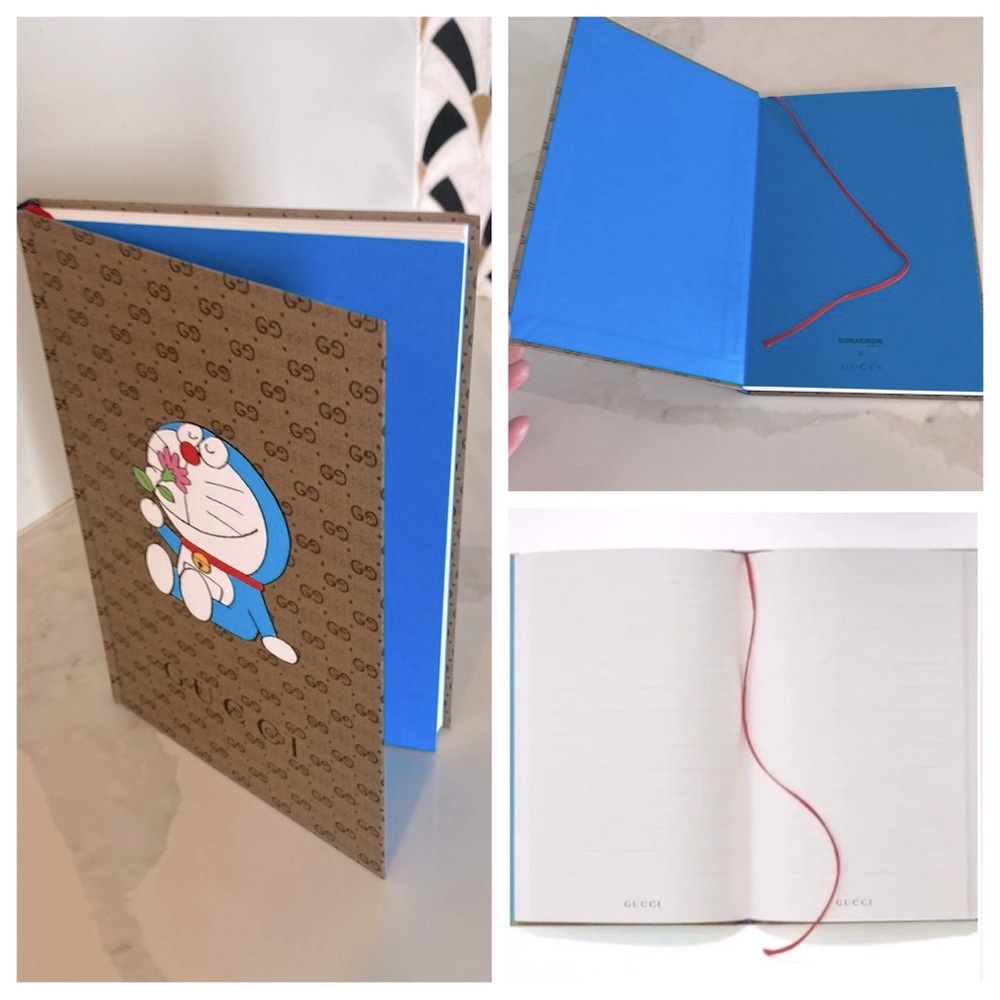 Gucci x Doraemon Hardcover  notebook